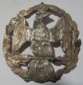 Накладка на офицерский шейный знак 12го линейного пехотного полка, ВА.