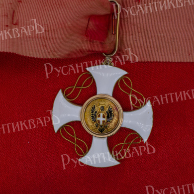 Италия. Знак Ордена (Крест Рупперта) "Короны Италии" 3 степень. Командор.