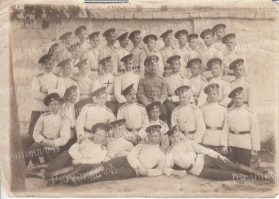Июль 1914г, крестиком отмечен Зверев Орест Михайлович.jpg
