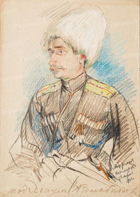 Портрет подъесаула Александра Филипповича Кольбикова (1885–1918), 21-й Кубанский пластунский батальон.jpg