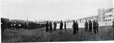 Его Величество производит смотр военному училищу. Тифлис, 29.11.1914 года..png