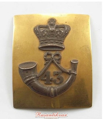 43rd Foot (Monmouthshire) Officer’s pre 1855 shoulder belt plate.jpg