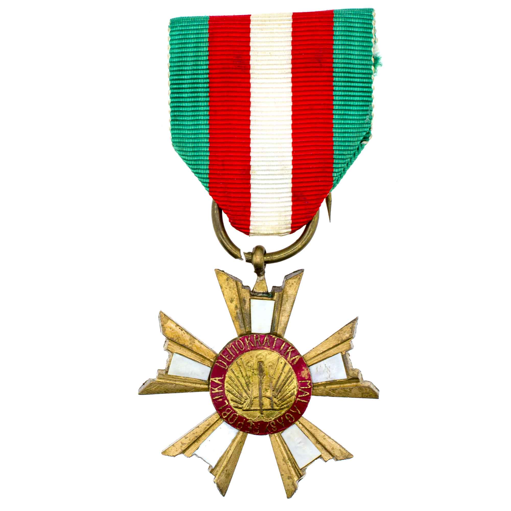 Мадагаскар (Демократическая Республика Мадагаскар, 1975 - 1992 гг). Национальный орден Мадагаскара, 5 степень. Рыцарь (Кавалер). II тип.