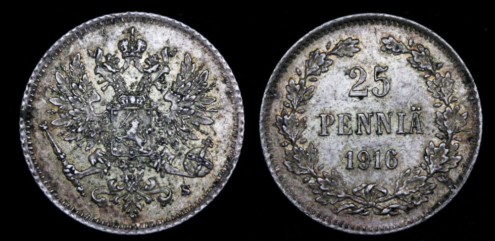 25 пенни 1916 год