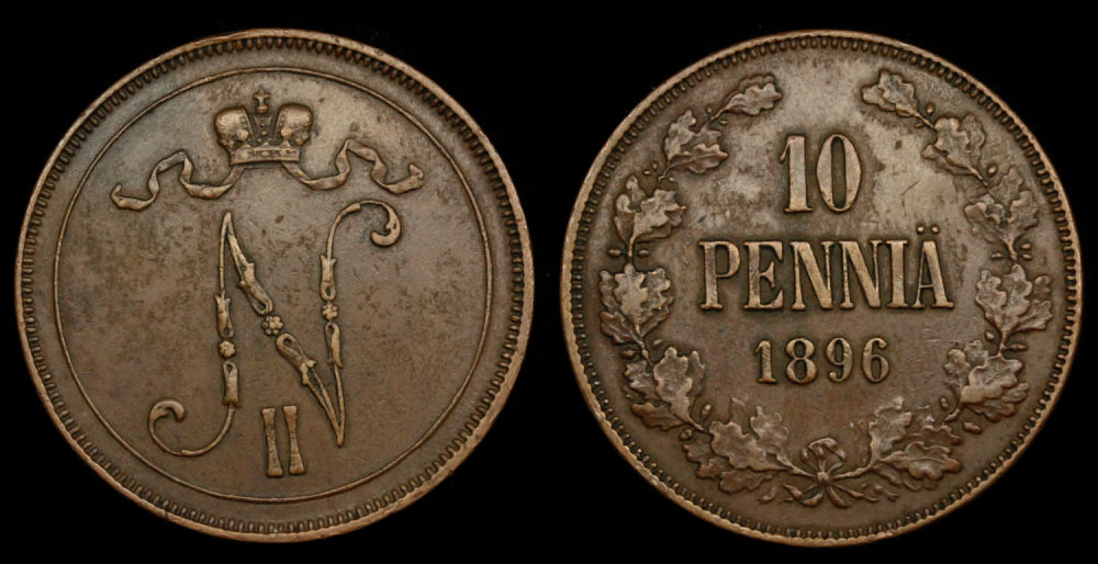 10 пенни 1896 год