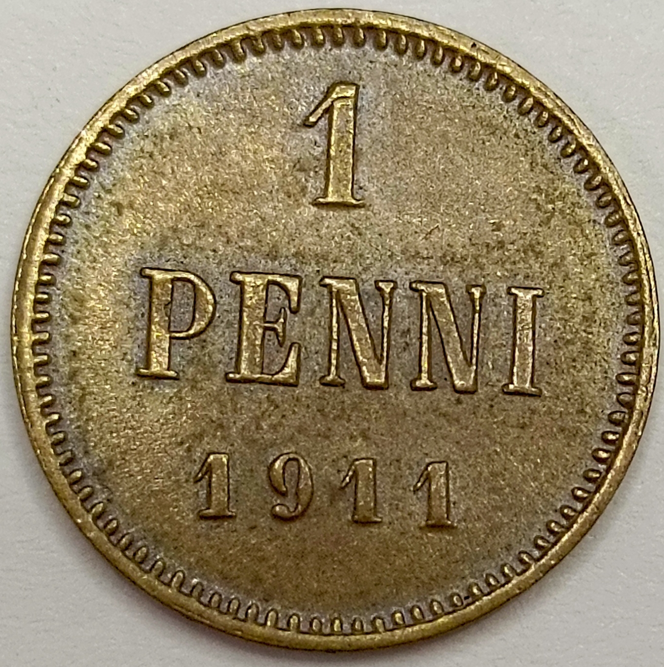 1 пенни 1911 год B