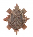 Эмблема с полевого кепи 1-го Королевского полка (Королевские Шотландцы). Великобритания.