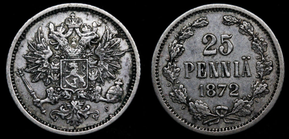 25 пенни 1872 год