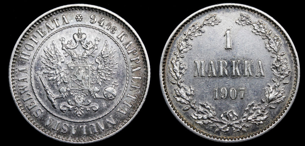 1 марка 1907 год