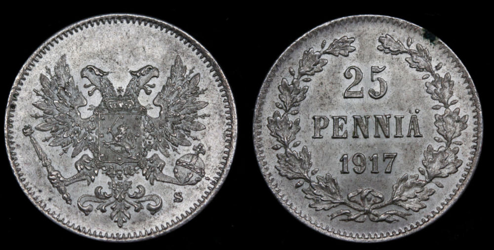 25 пенни 1917 год