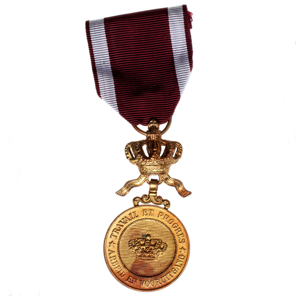 Бельгия (Королевство). Медаль Ордена "Короны" 1 степени "в золоте" (официальное название "Gold Medal Ordre de Couronne"). 
