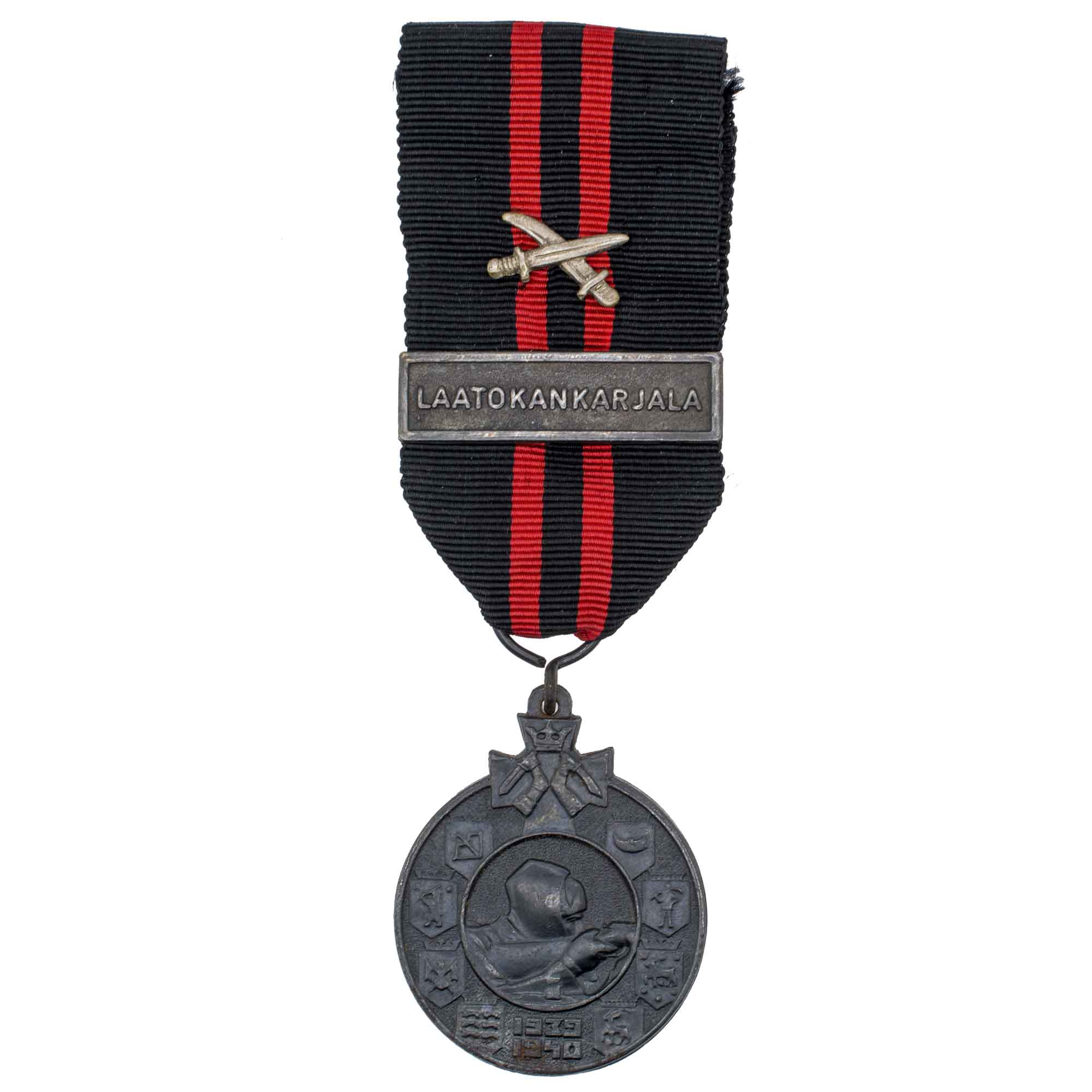 Финляндия. Медаль "За Зимнюю Войну 1939 - 1940", III тип с планкой " LAATOKAN KARJALA " (ЛАДОЖСКАЯ КАРЕЛИЯ).