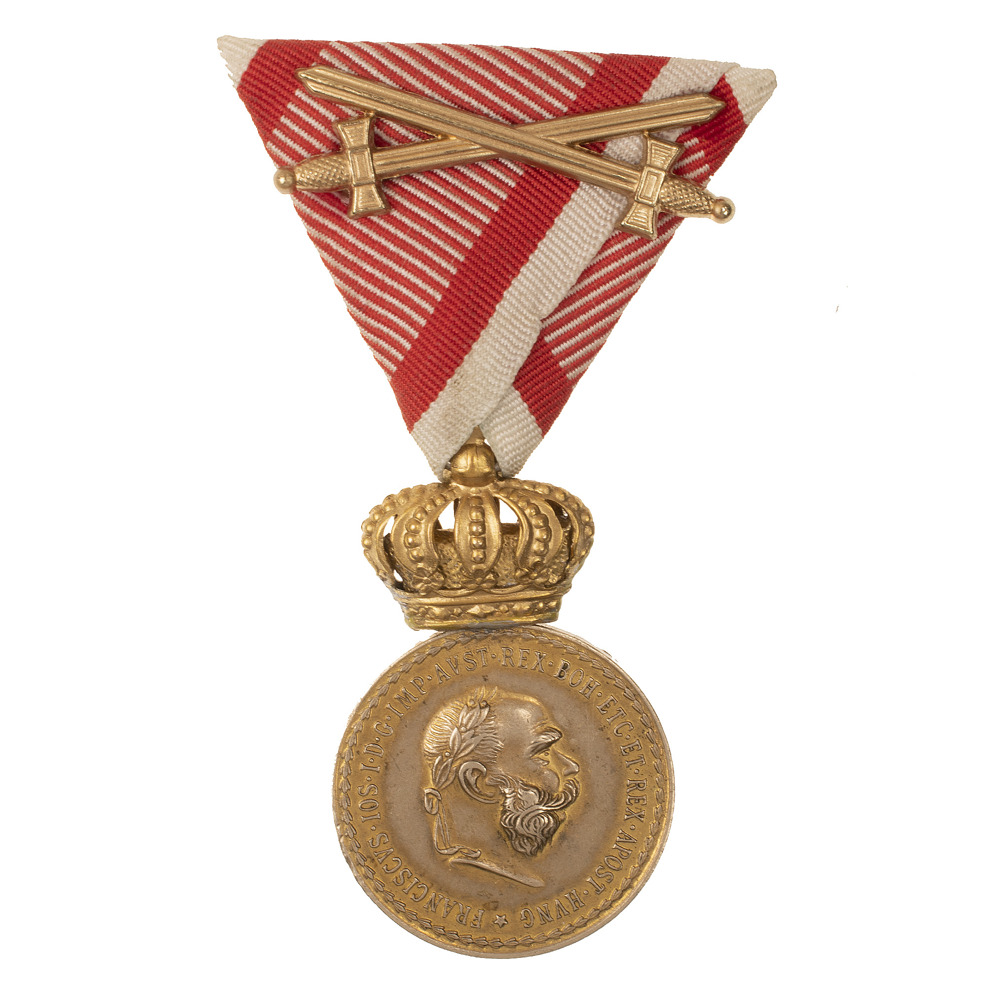  Австро - Венгрия. Медаль "За Военные Заслуги" с мечами на ленте.