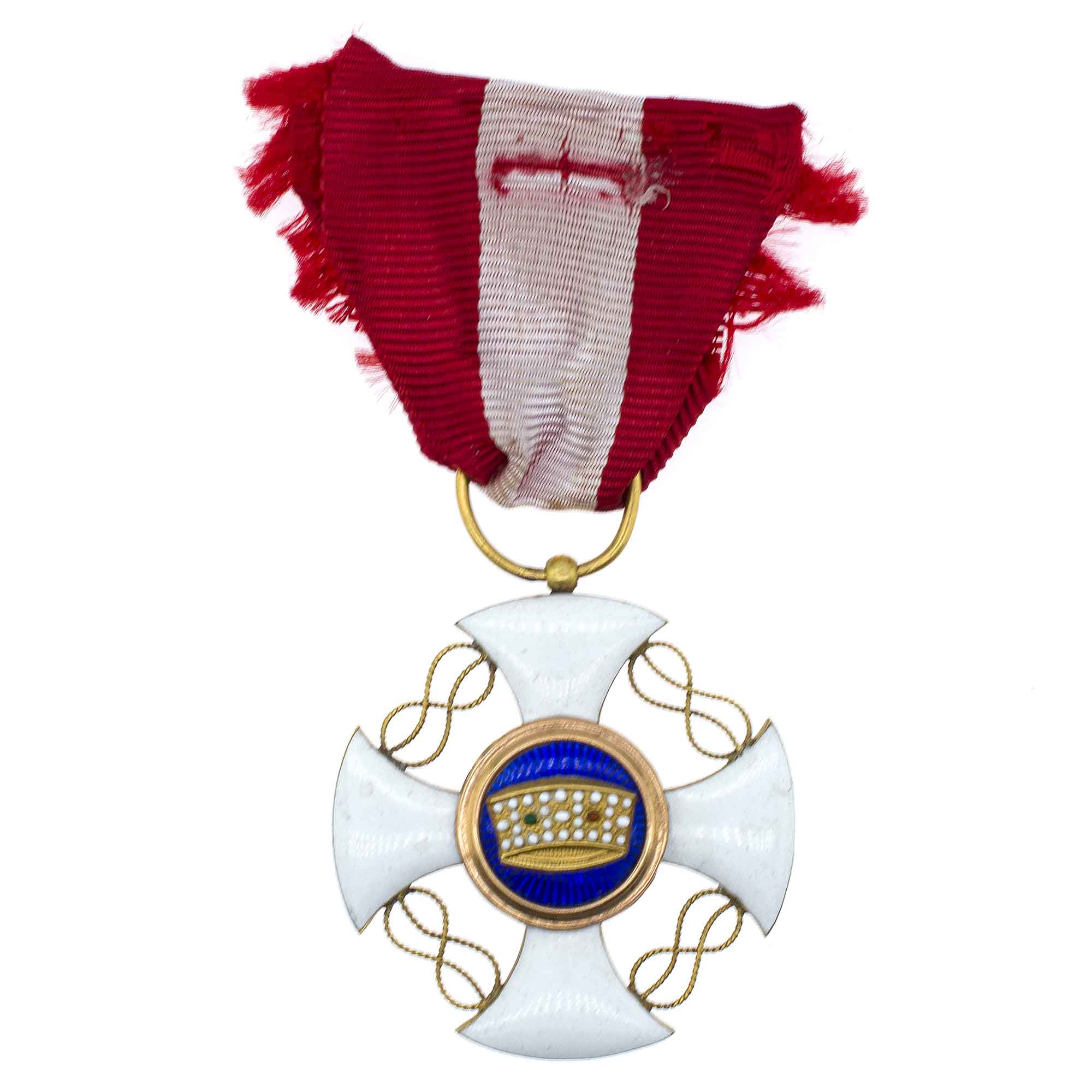 Италия. Знак Ордена (Крест Рупперта) "Короны Италии" 5 степень. Рыцарь.