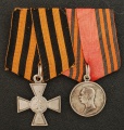 Колодка ЗОВО №24.681 и медаль"За покорение Западного Кавказа"