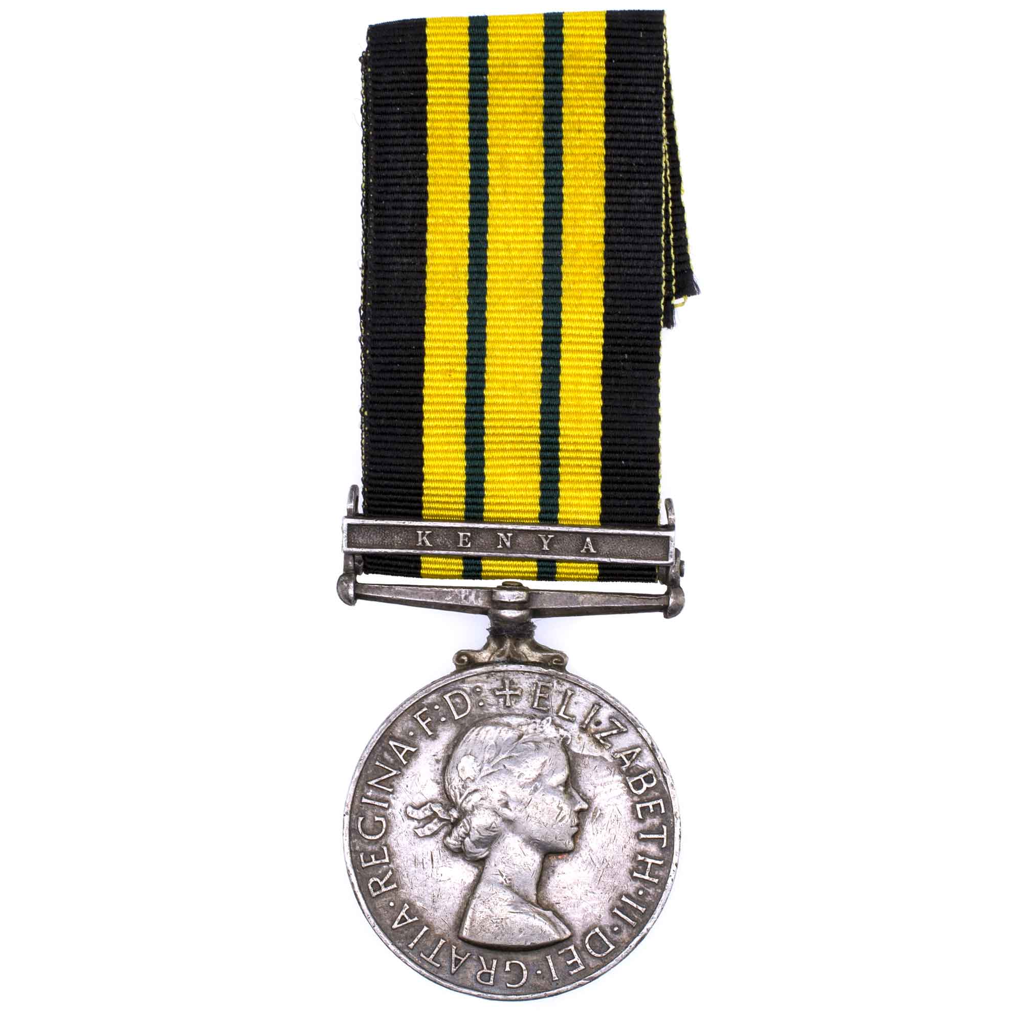 Великобритания. Медаль за службу в Африке в 1952 - 1956 годах с планкой "KENYA".
