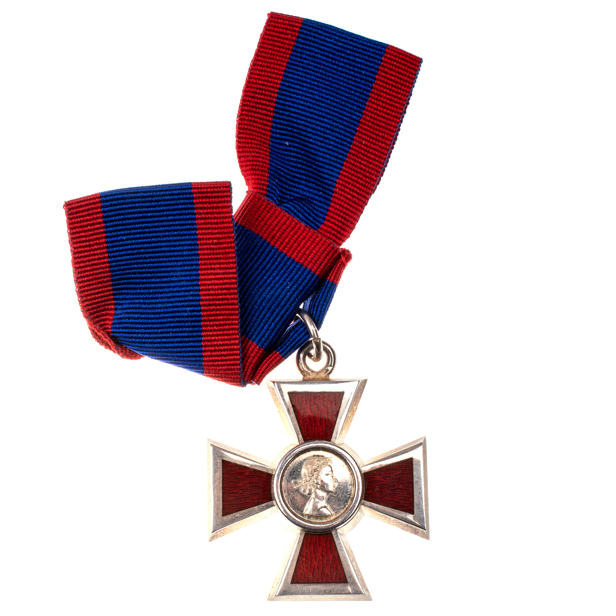 Великобритания. Знак члена Королевского Красного Креста 2 степени (женский) c портретом Королевы Елизаветы II.