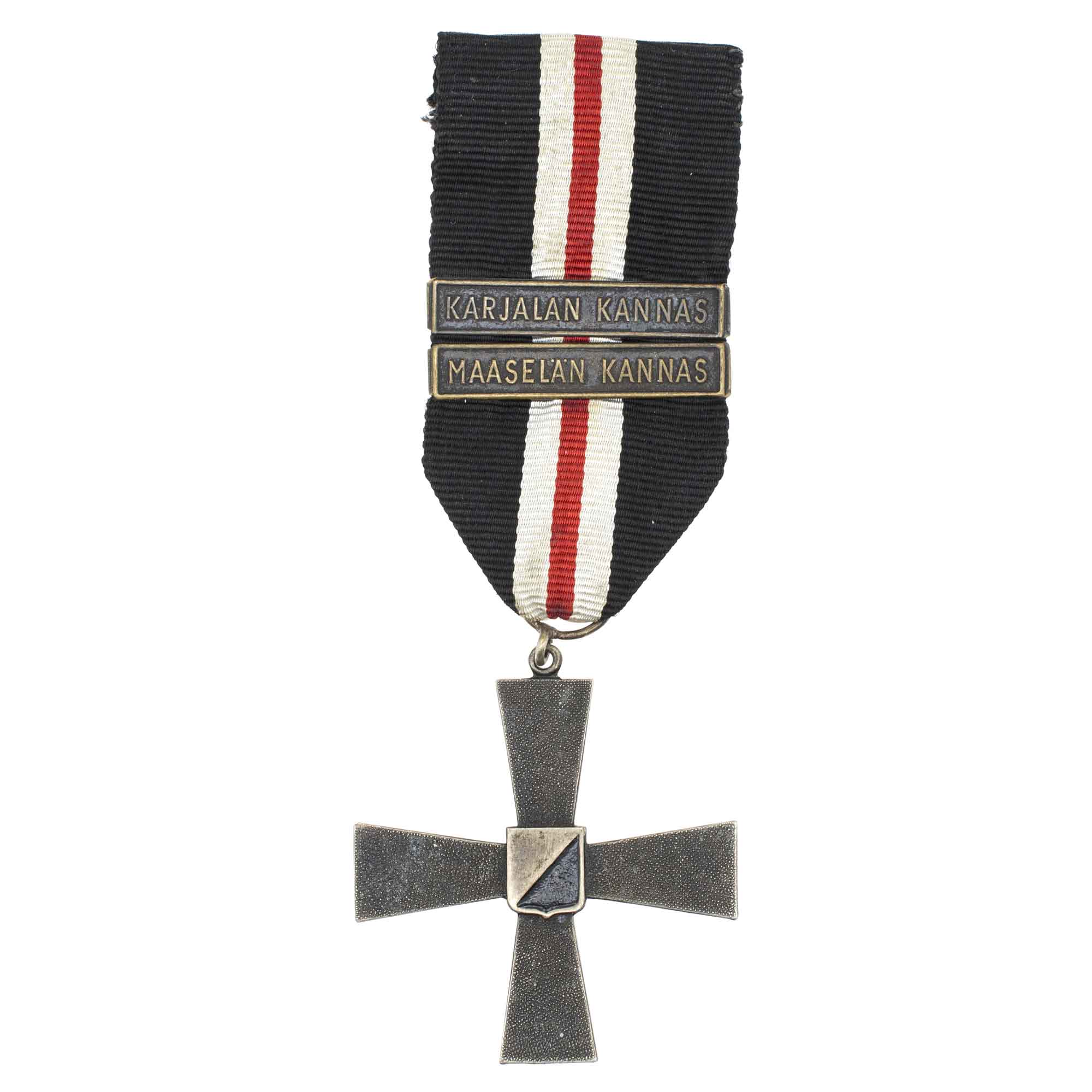 Финляндия.Памятный Крест 4 дивизии с планками "Карельский перешеек" и "Мааселян перешеек".