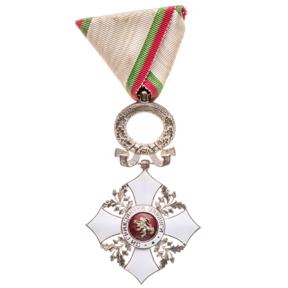 Болгария (НРБ). Орден "За гражданские заслуги" 5 степени с венцом, 1945 - 1948 гг с футляром. 