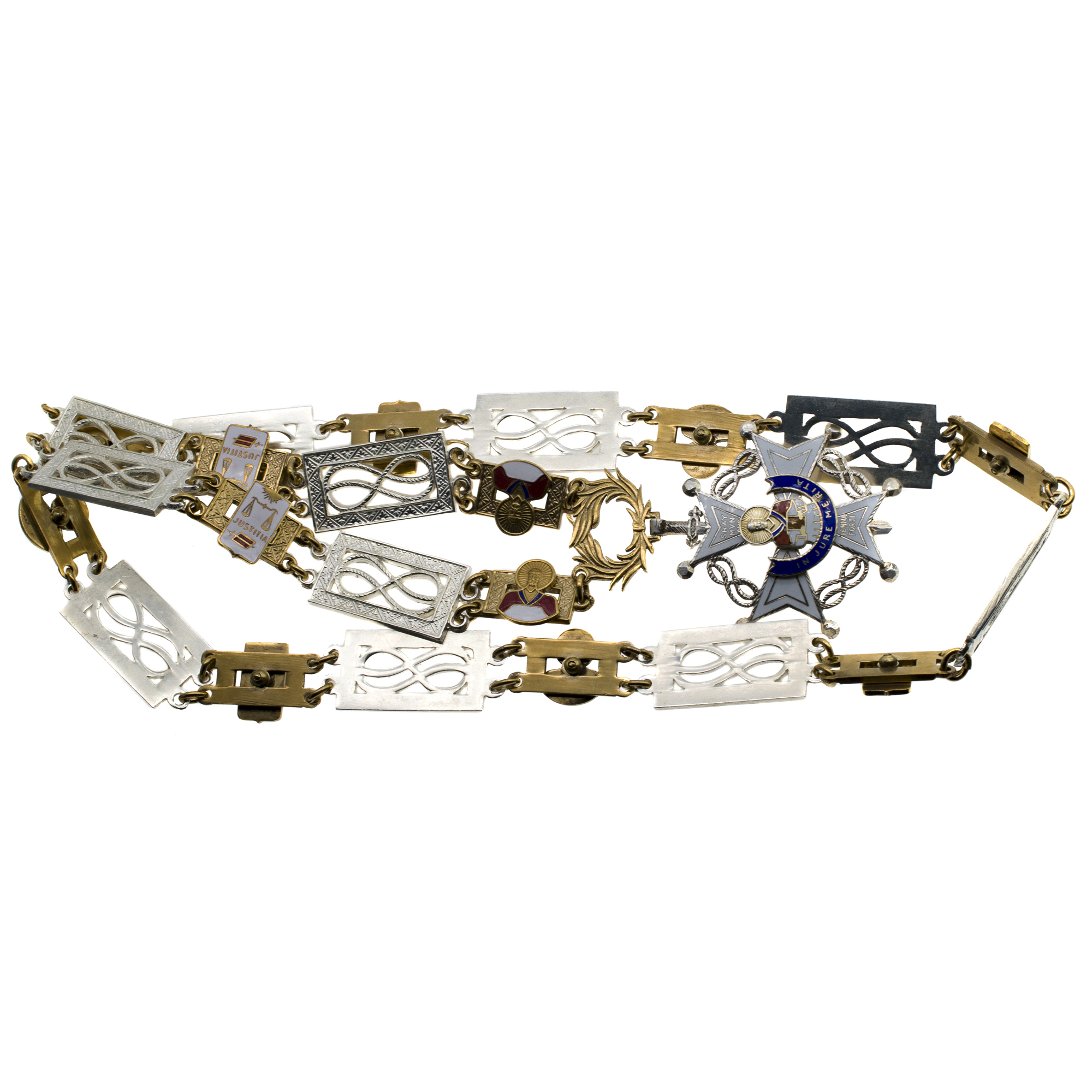 Испания. Знак Ордена  Святого Раймунда Пеньяфортского на орденской цепи (исп. Orden de San Raimundo de Peñafort). 