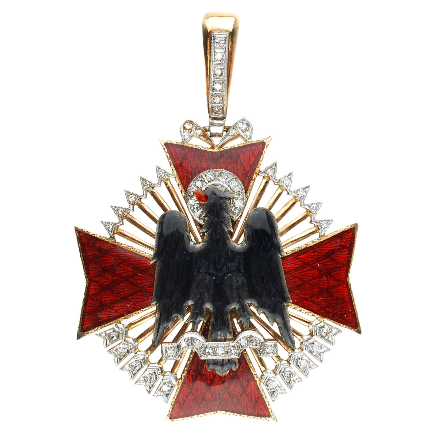 Испания. Знак ордена "Сиснероса" 3 - я степень, Гранд - Офицер. В наградном футляре.