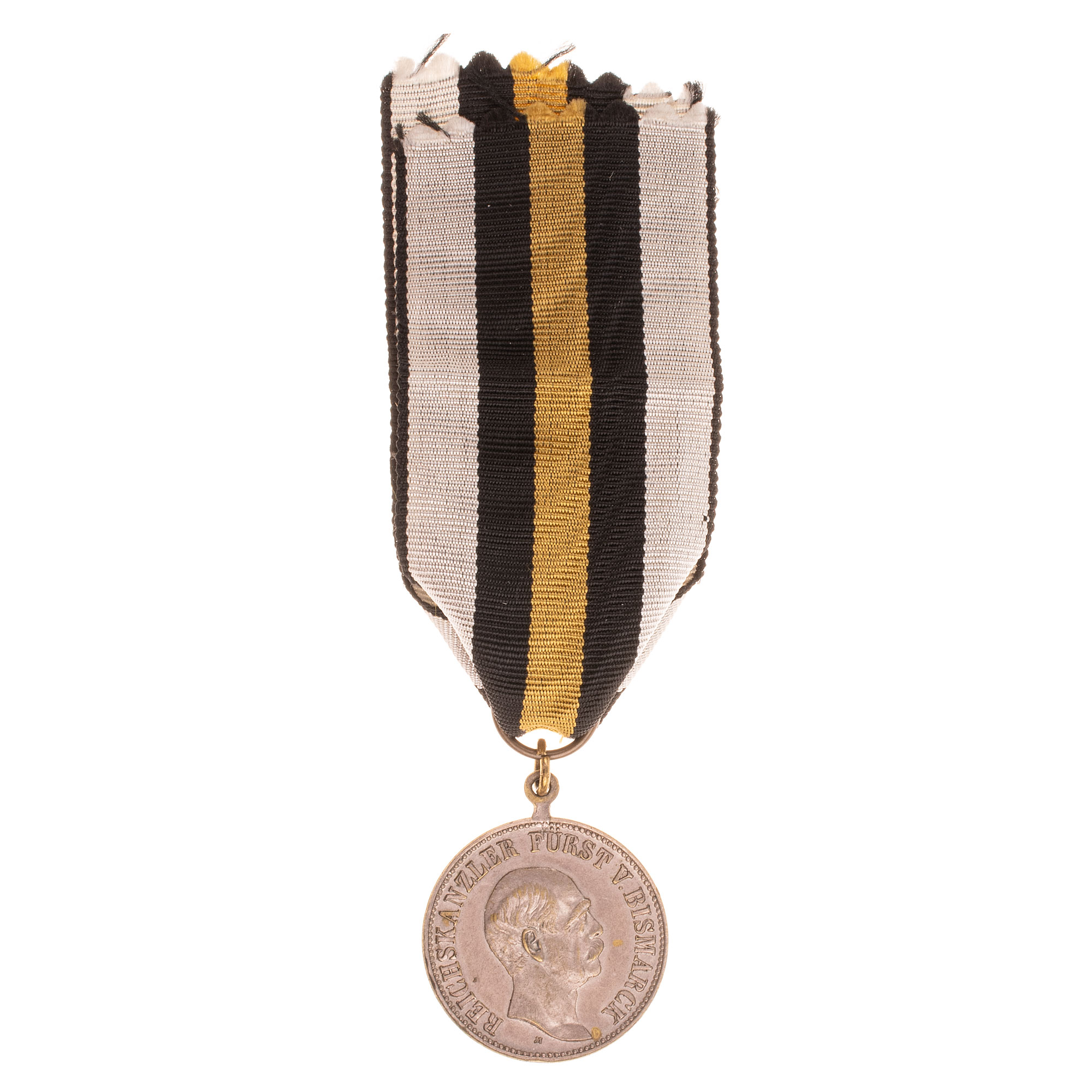 Германия. Медаль (жетон) в память 80-летия рейхсканцлера Германии Отто фон Бисмарка 1815-1898 гг.