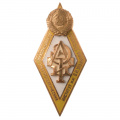 Знак об окончании "Ленинградского Электротехнического института им Ульянова (ЛЭТИ)". I тип. АРТИКУЛ П8-1