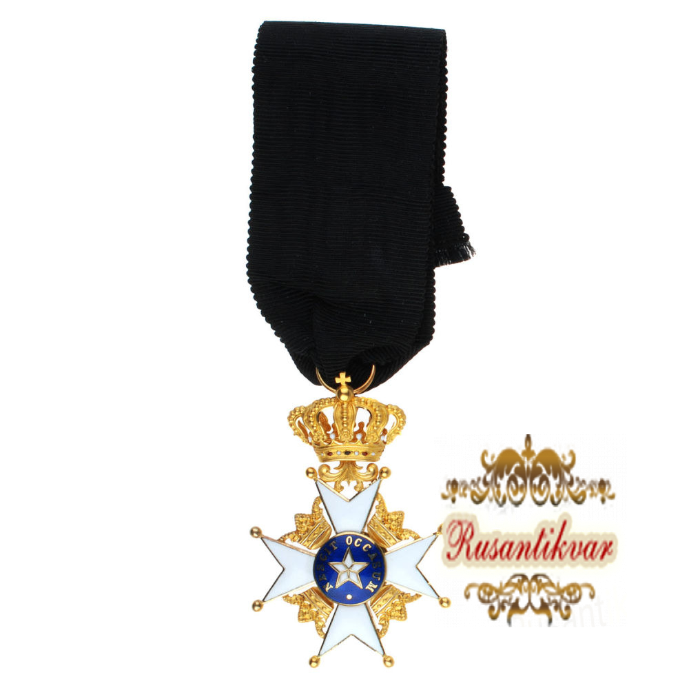 Швеция. Знак Ордена "Полярная Звезда" 2 степень, Командор.