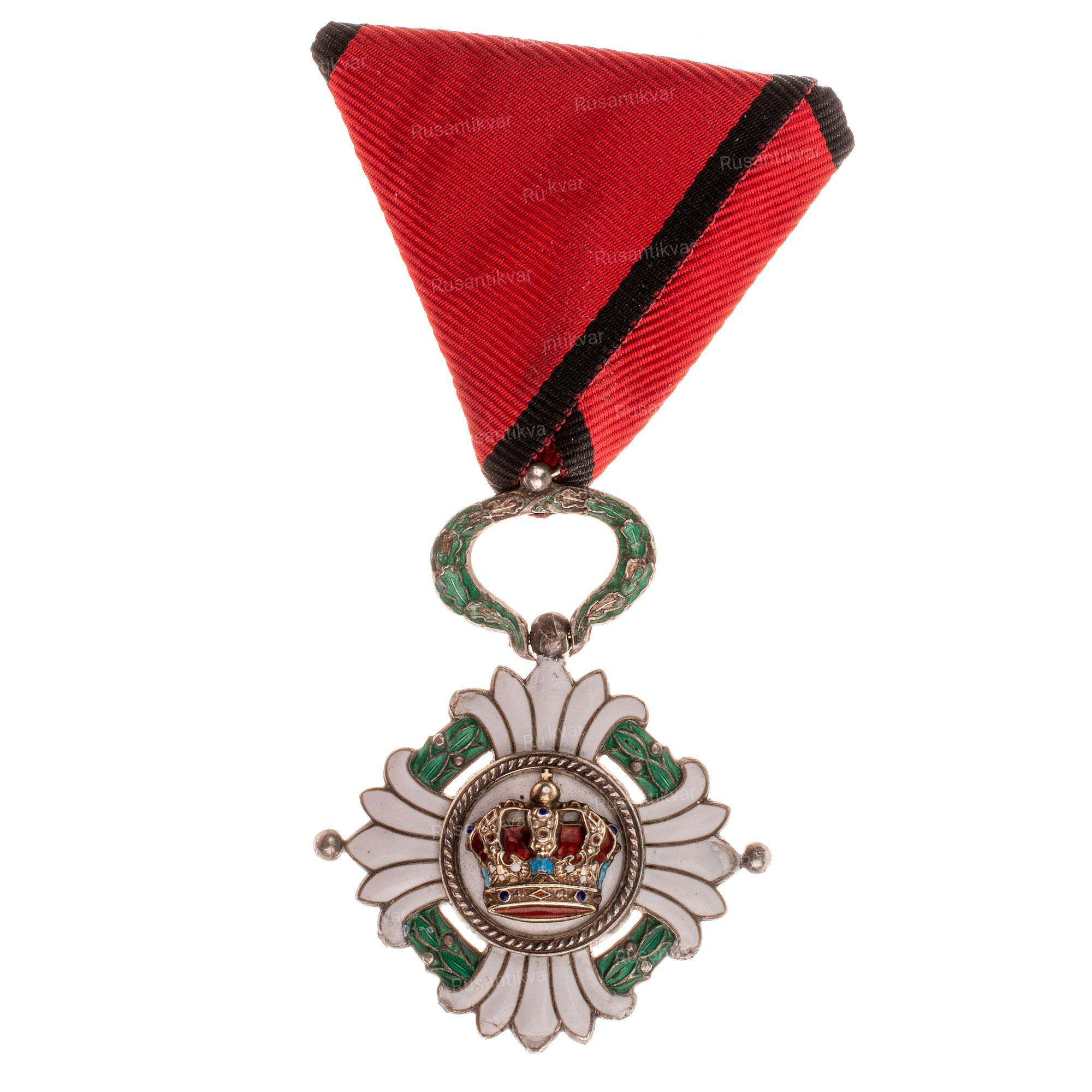 Сербия. Знак Ордена Югославской Короны 5 рыцарской степени.