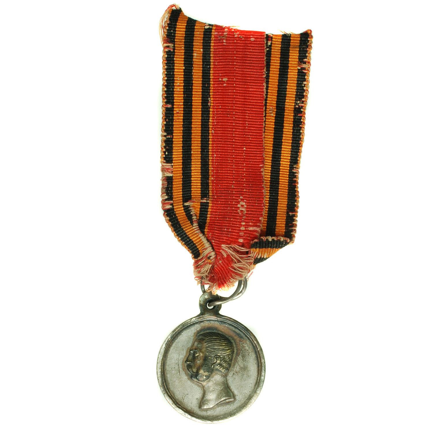 Медаль "За покорение Западного Кавказа 1859 - 1864 гг" на ленте. Частник.