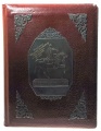 Подносная папка с металлическими накладками "В память 800-летия Москвы"