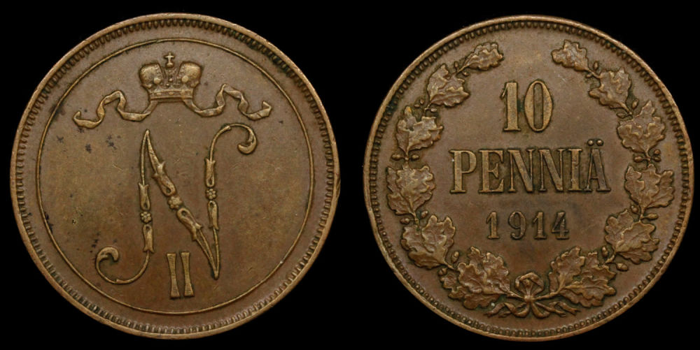 10 пенни 1914 год
