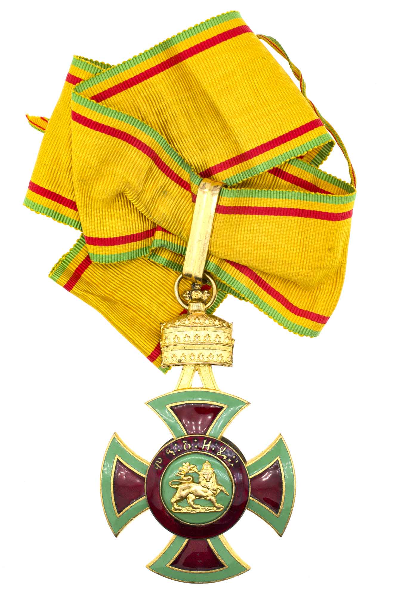 Эфиопия (Эфиопская Империя (Абиссиния), 1270 - 1974 гг). Знак Ордена Менелика II, 3 степень. Командор.