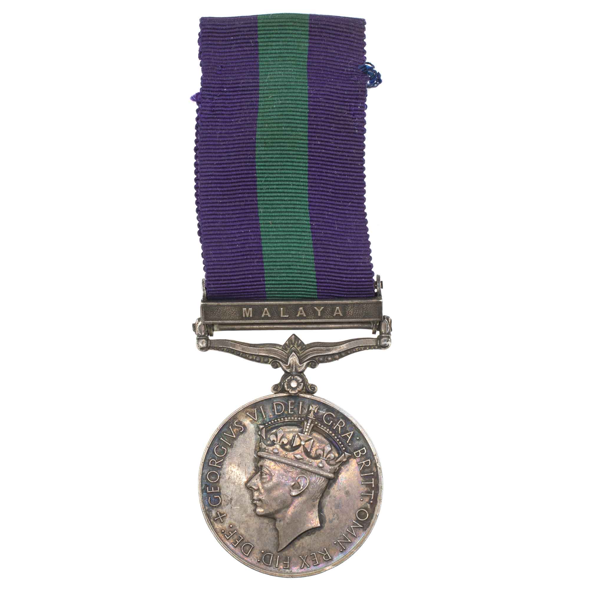 Великобритания. Медаль "За Общие Заслуги" с портретом Короля Георга VI (1949 -  1952 гг) с планкой "МАЛАЙЯ"