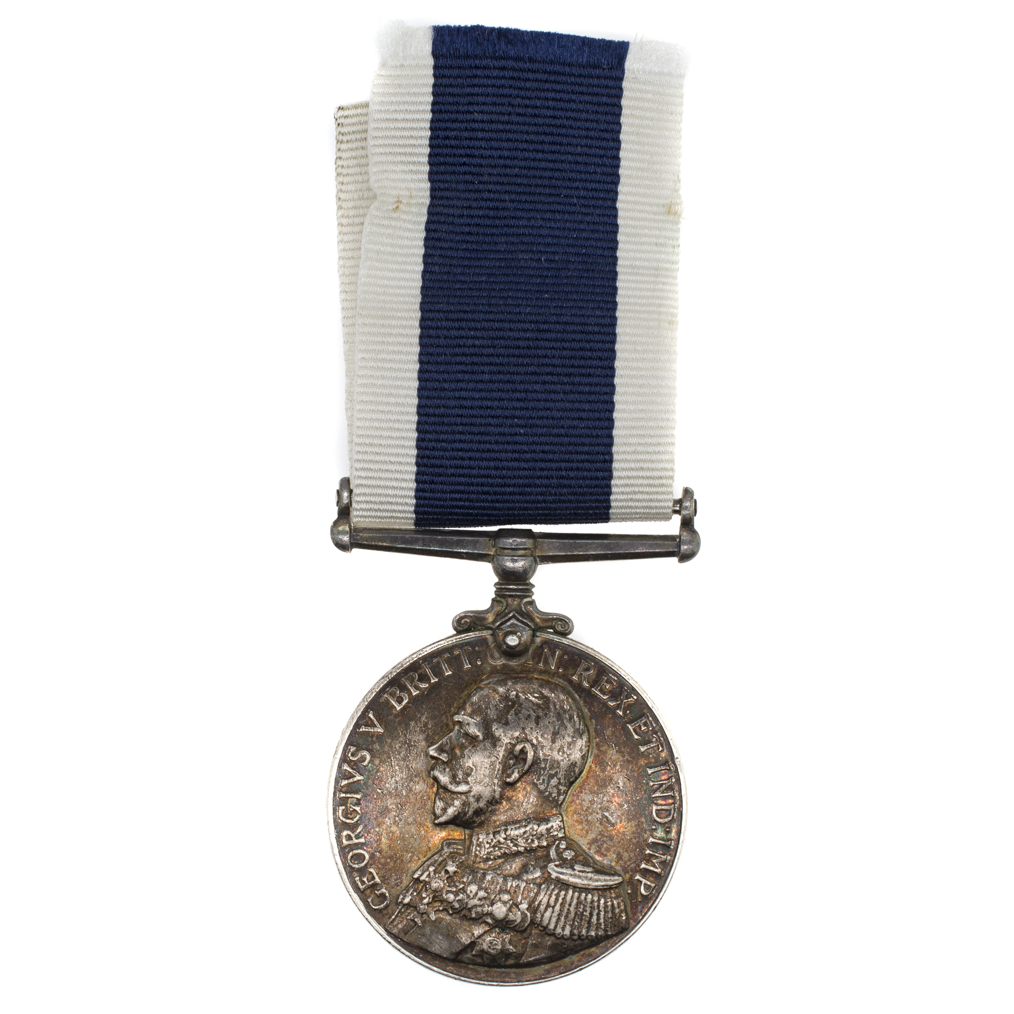 Великобритания. Медаль "За выслугу лет и образцовое поведение на флоте" с портретом Короля Георга V, 1 вариант 1910 - 1930 гг (в форме адмирала)