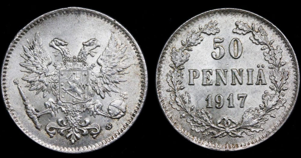 50 пенни 1917 год