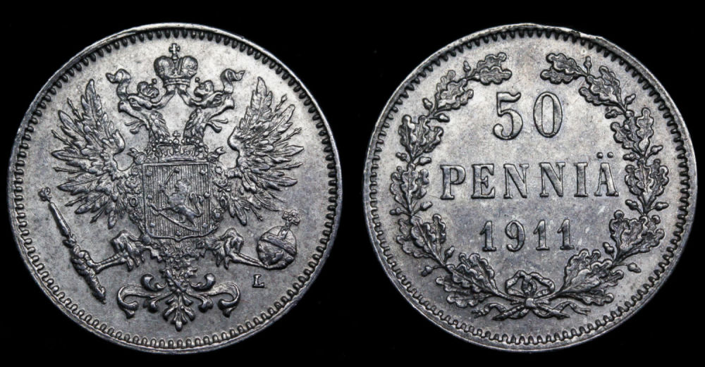 50 пенни 1911 год