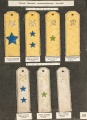 Планшеты с одиночными эксперементальными погонами начальствующего состава Речного и Морского Флота