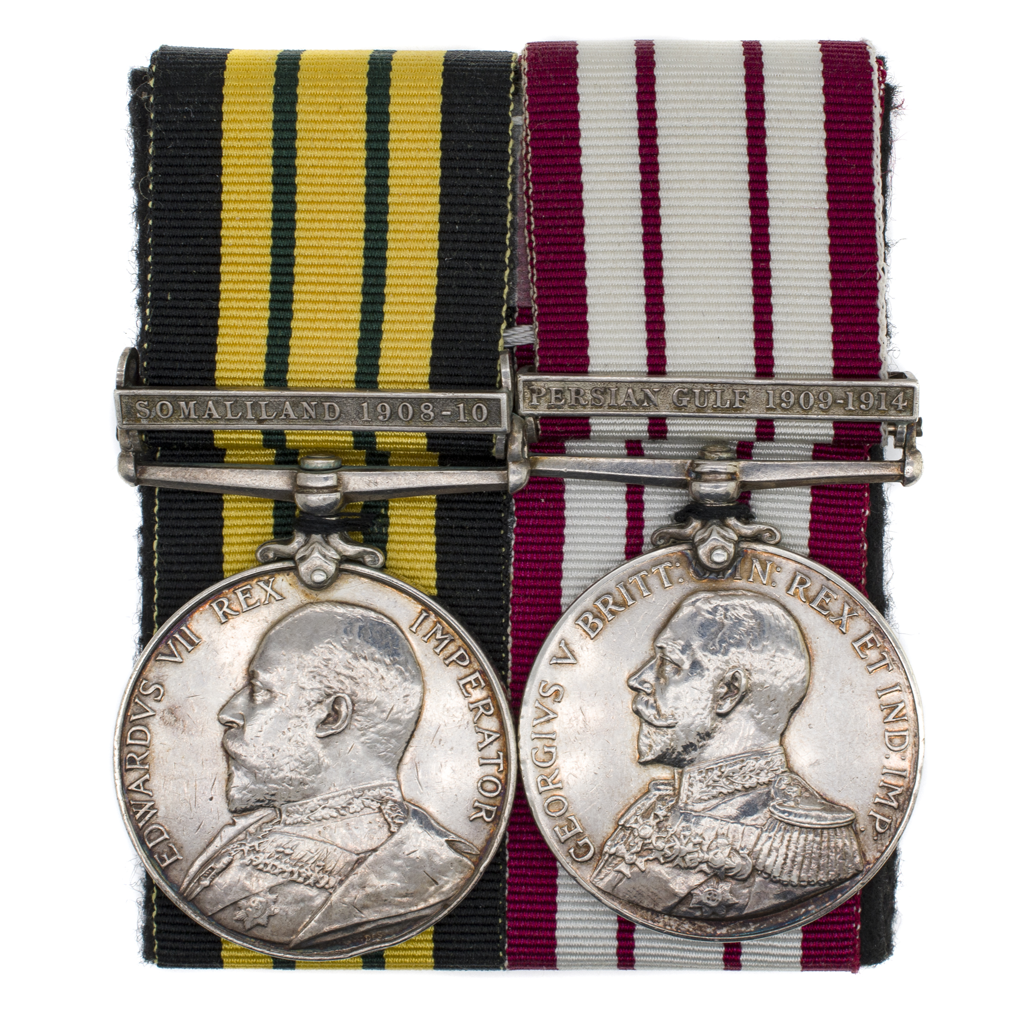 Великобритания. Колодка на две награды за Англо-бурскую войну на моряка крейсера HMS Philomel