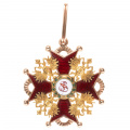 Знак ордена Св. Станислава 2 - й степени, 1882 - 1898 - гг. Золото. Капитульный.