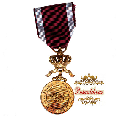 Бельгия (Королевство). Медаль Ордена "Короны" 1 степени "в золоте" (официальное название "Gold Medal Ordre de Couronne"). 