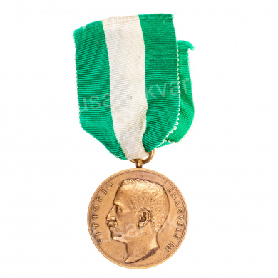 Италия.  Медаль "В память землетрясения в Мессине 28 декабря 1908 года".