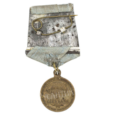 Медаль "В память 200 - летия морского сражения при Гангуте" в оригинальном сборе. Частник.