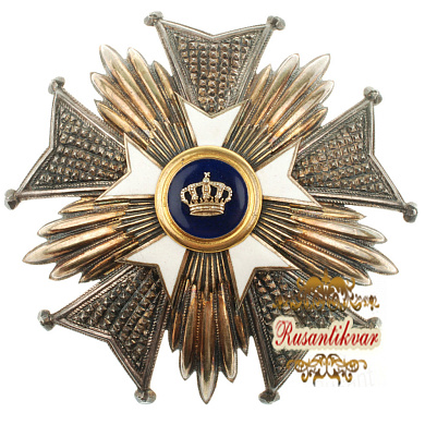 Бельгия (Королевство). Звезда Ордена "Короны" 2 степени, офицерская, (официальное название "Ordre de Couronne") .