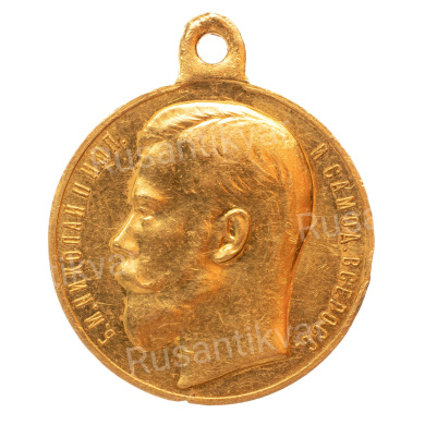 Георгиевская Медаль 1 ст № 5.224 (За Храбрость). Золото