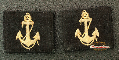 Погончики курсанта военно-морского училища выпускающего офицерский состав корабельной и инженерно-корабельной службы образца 1943 г.