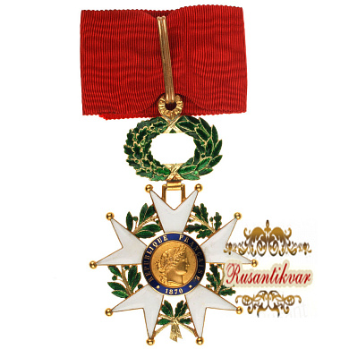 Франция. Знак Ордена "Почетного Легиона" 3 степень, Командор, 3 Республика.