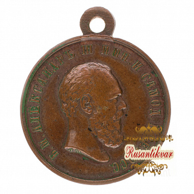 Медаль "В память коронования Александра III в Москве 15 мая 1883г". В обрезе "Л.Ш".