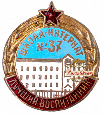 Знак Лучший воспитанник школа-интернат №37