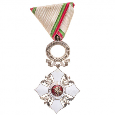 Болгария. Орден "За гражданские заслуги" 5 степени с венцом, 1945 - 1948 гг с футляром. 